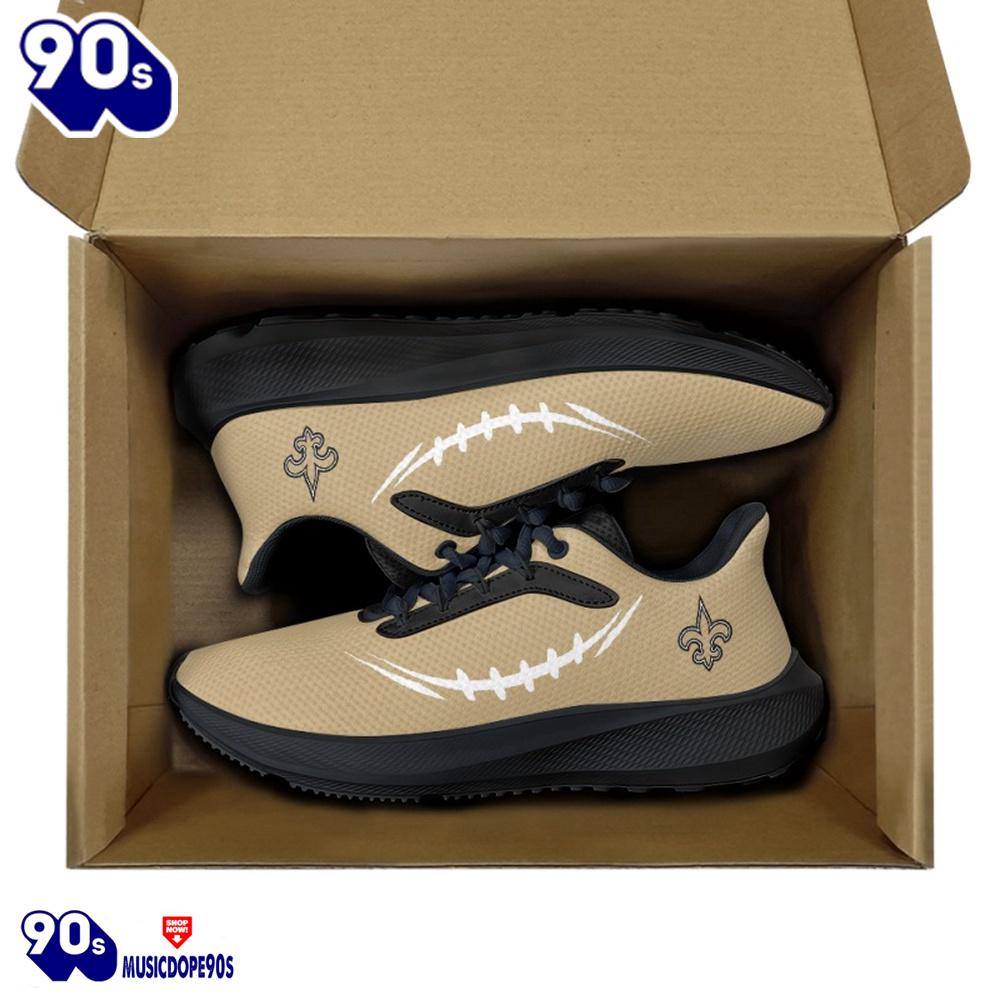 Black New Orleans Saints Running Shoes Black New Orleans Saints Running Shoes