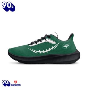 Black New York Jets Running Shoes 4 Black New York Jets Running Shoes
