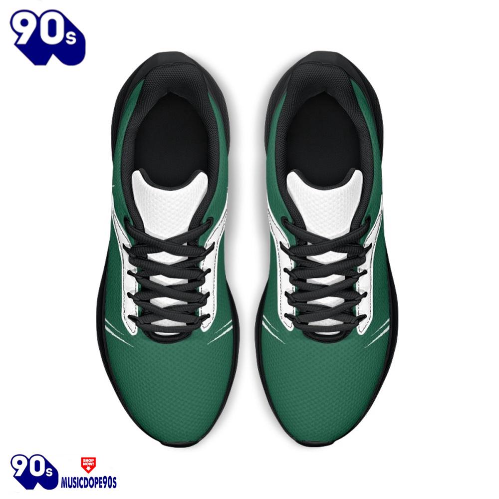 Black New York Jets Running Shoes Black New York Jets Running Shoes