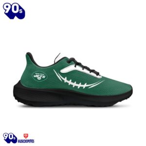 Black New York Jets Running Shoes 3 Black New York Jets Running Shoes