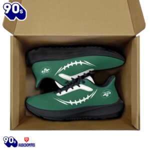 Black New York Jets Running Shoes 7 Black New York Jets Running Shoes