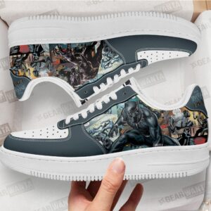 Black Panther Air Sneakers Custom Superhero Comic Shoes