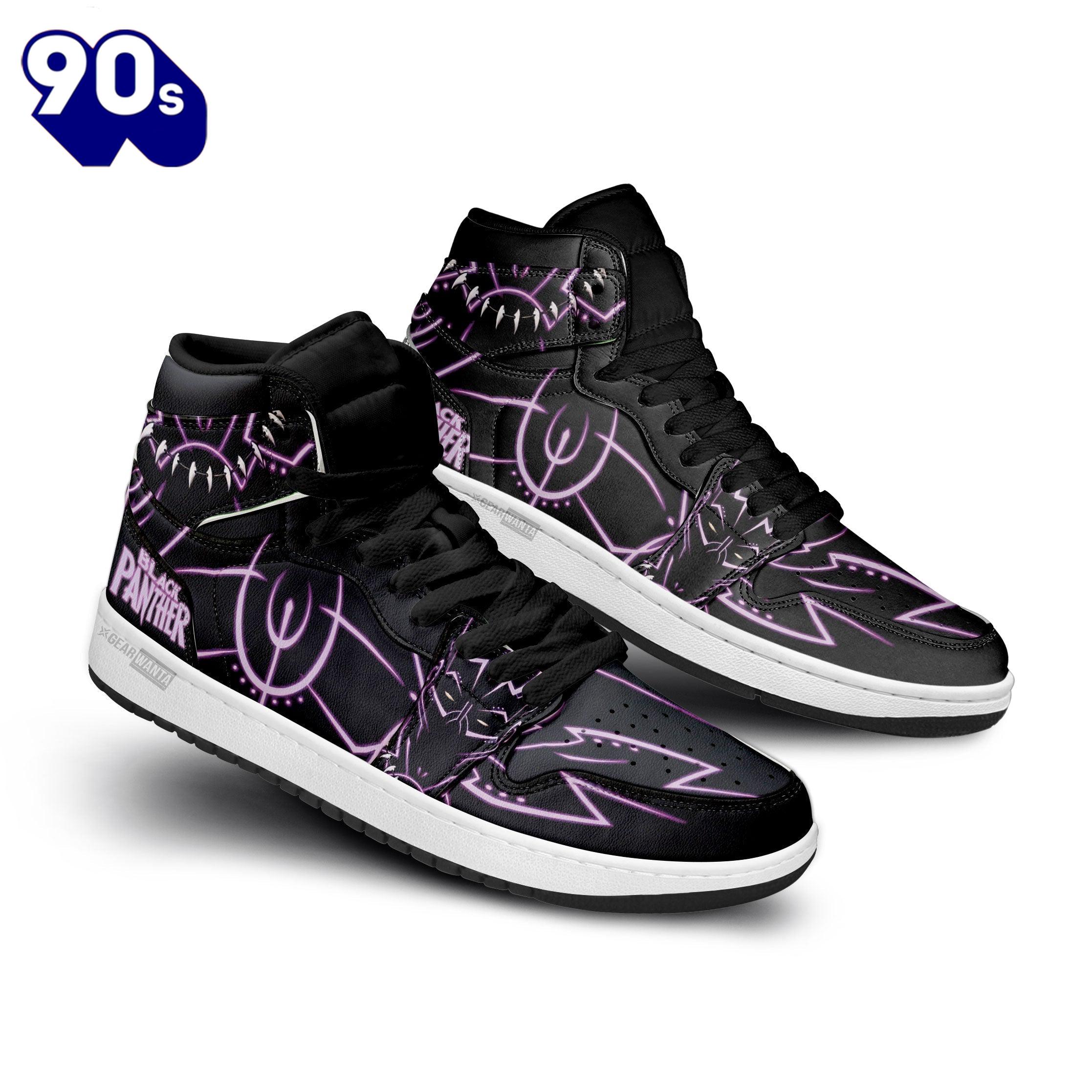 Black Panther J1 Sneakers Custom Super Heroes Shoes Black Panther J1 Sneakers Custom Super Heroes Shoes