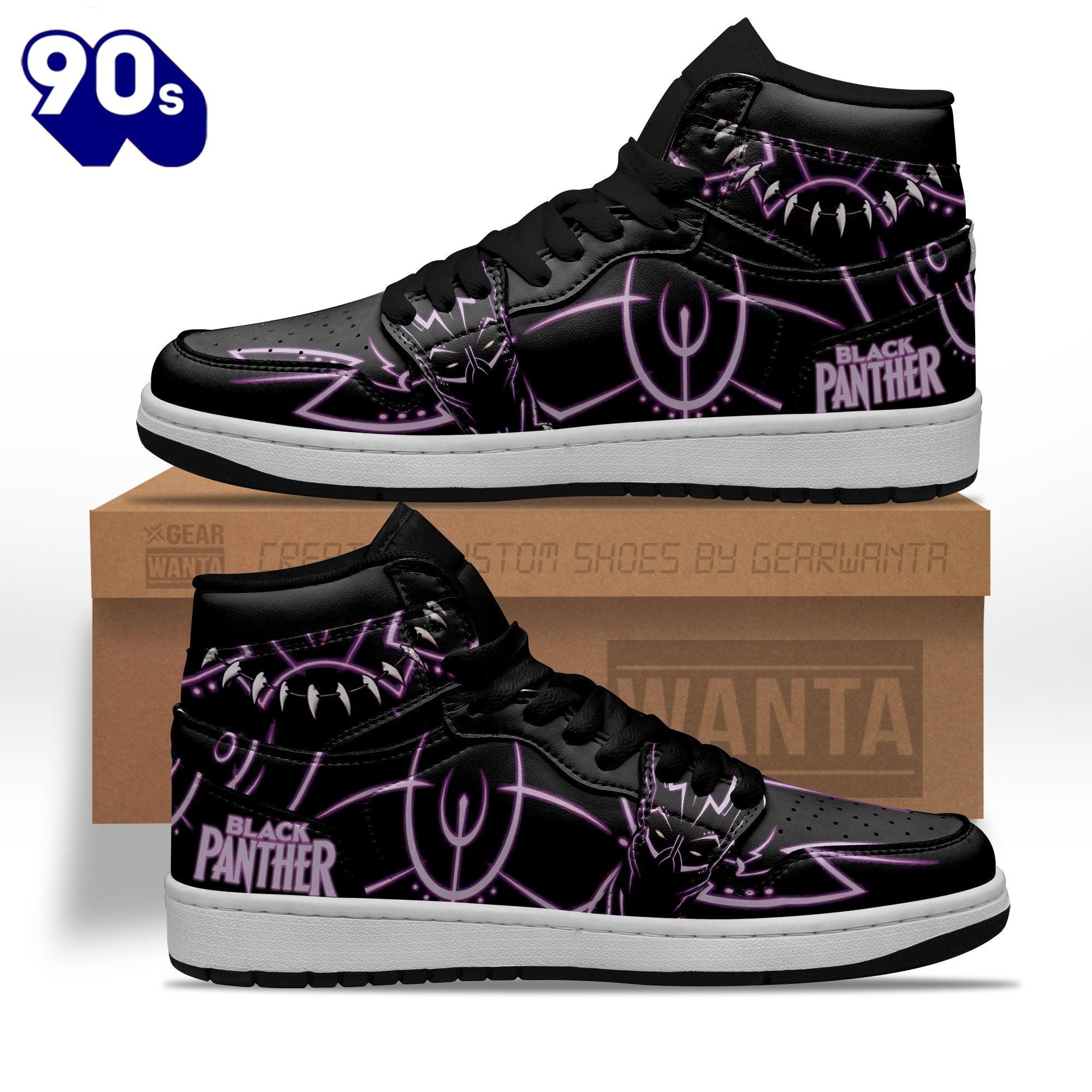 Black Panther J1 Sneakers Custom Super Heroes Shoes Black Panther J1 Sneakers Custom Super Heroes Shoes