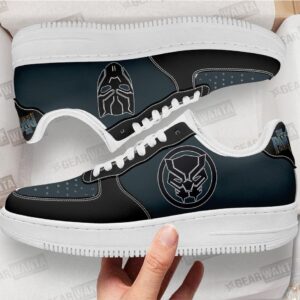 Black Panther Super Hero Custom Air Sneakers