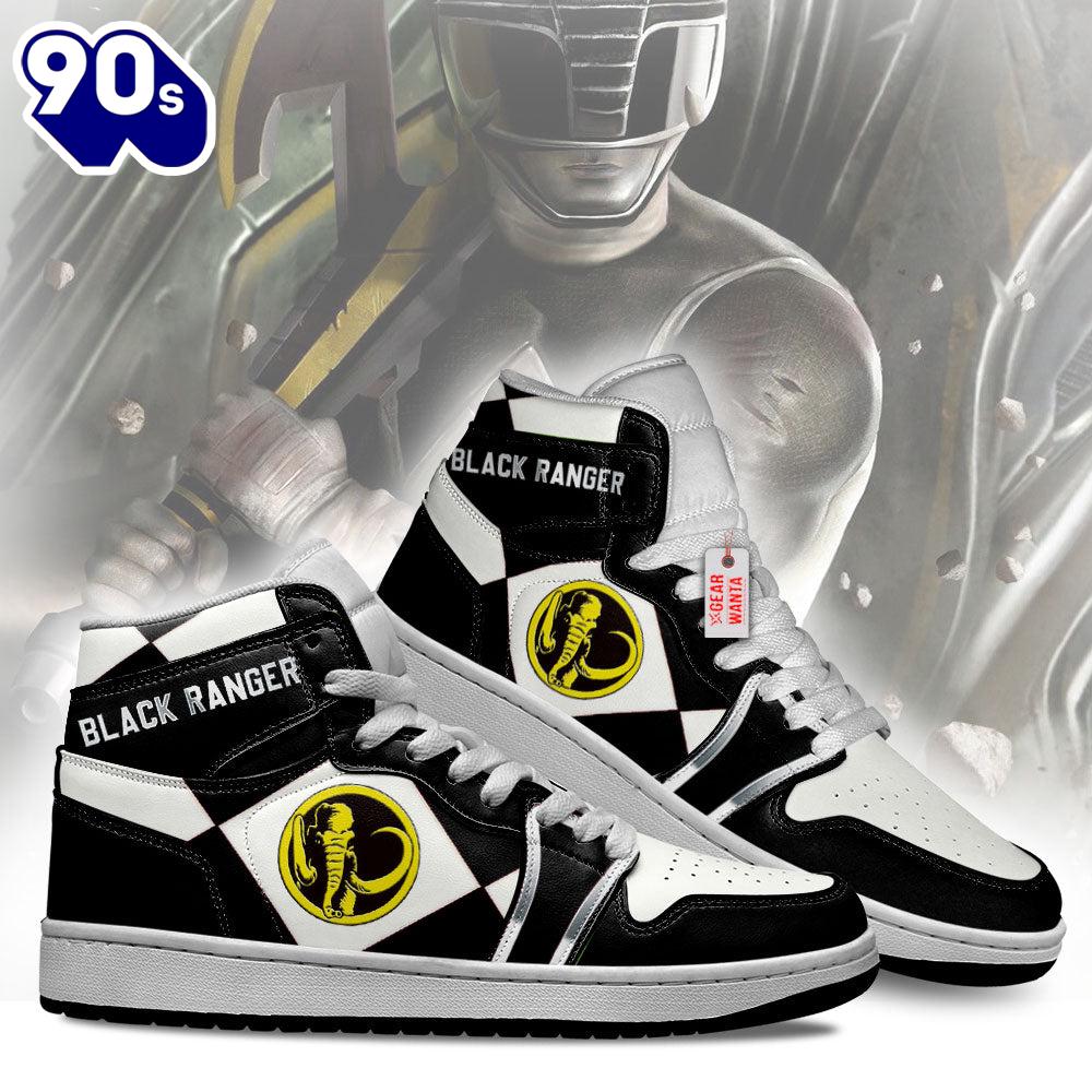 Black Ranger Mighty Morphin Power Rangers J1 Shoes Custom Sneakers Black Ranger Mighty Morphin Power Rangers J1 Shoes Custom Sneakers