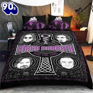 Black Sabbath Christmas For Fans Bedding Set Decor Home