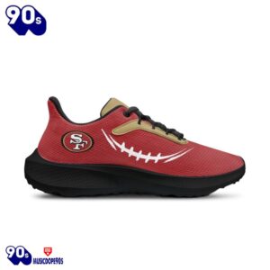 Black San Francisco 49ers Running Shoes 3 Black San Francisco 49ers Running Shoes