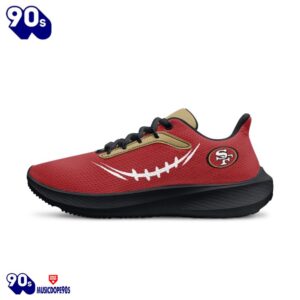 Black San Francisco 49ers Running Shoes 4 Black San Francisco 49ers Running Shoes