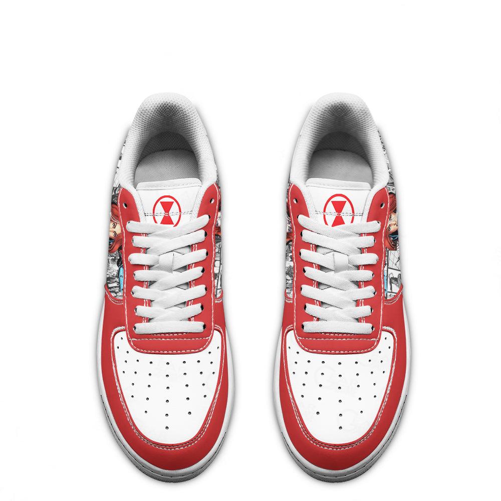 Black Widow Air Sneakers Custom Comic Shoes Black Widow Air Sneakers Custom Comic Shoes
