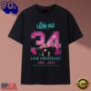 Blink 182 34th Anniversary 1992 2026 Band Signatures Pop Punk T Shirt, Trending Music 2D Tee