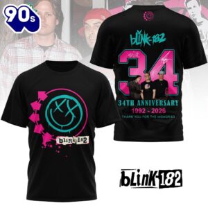 Blink-182 34th Anniversary T-shirt