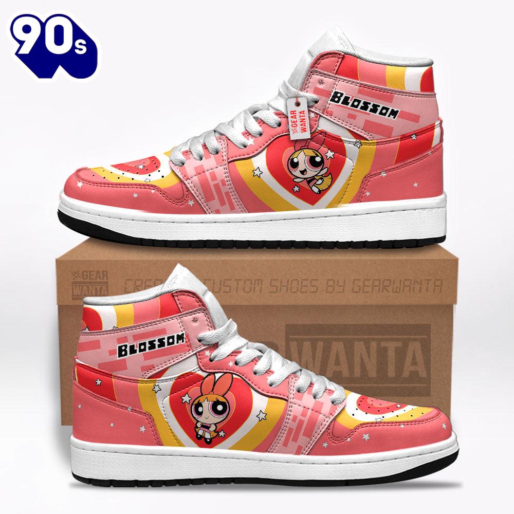 Blossom The Powerpuff Girls J1 Shoes Custom Sneakers For Fans Blossom The Powerpuff Girls J1 Shoes Custom Sneakers For Fans