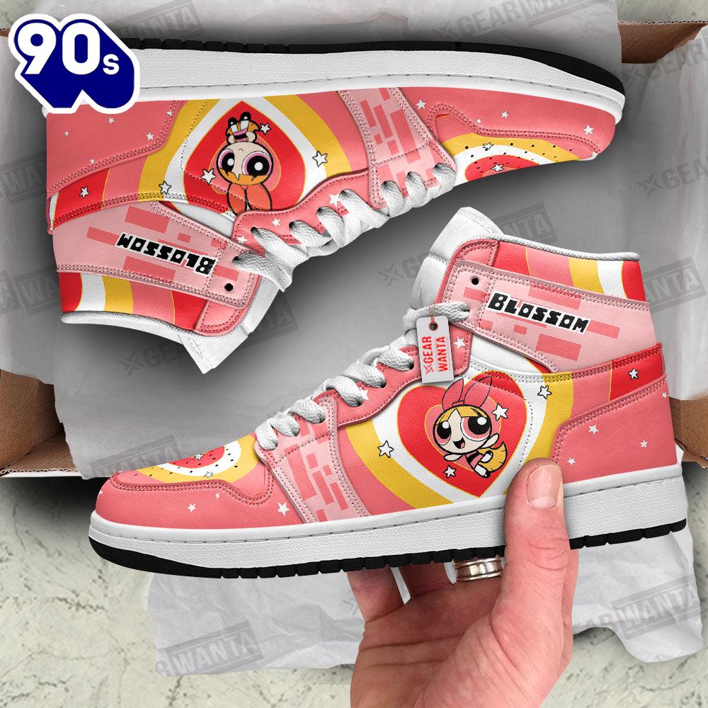 Blossom The Powerpuff Girls J1 Shoes Custom Sneakers For Fans Blossom The Powerpuff Girls J1 Shoes Custom Sneakers For Fans
