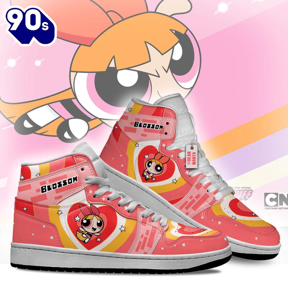 Blossom The Powerpuff Girls J1 Shoes Custom Sneakers For Fans Blossom The Powerpuff Girls J1 Shoes Custom Sneakers For Fans