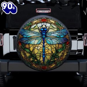 Blue Dragonfly Stained Glass Car…