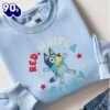 Bluey Cartoon Embroidered Sweatshirt Fashion Style For Man And Women