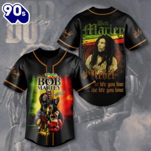 Bob Marley Baseball Jersey