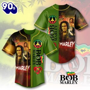 Bob Marley Baseball Jersey  Gift For Fans