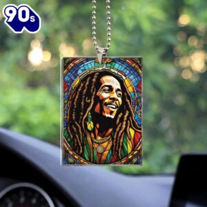 Bob Marley Custom Shape 2-sided Acrylic Car Ornament  Christmas Day Bob Marley Custom Shape 2-sided Acrylic Car Ornament  Christmas Day