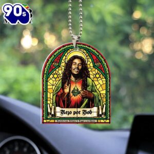 Bob Marley Custom Shape 2-sided Acrylic Car Ornament Gift For Xmas Christmas Day Bob Marley Custom Shape 2-sided Acrylic Car Ornament Gift For Xmas Christmas Day