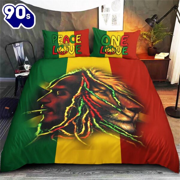 Bob Marley Merry Christmas Gift Fans Bedding Set Decor Home