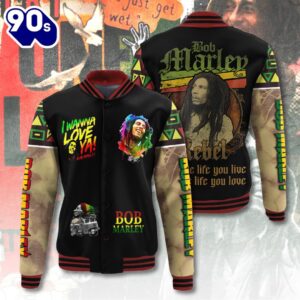 Bob Marley Varsity Jacket For…