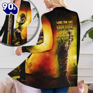 Bob Marley Women’s Patch Pocket Cardigan For Fans