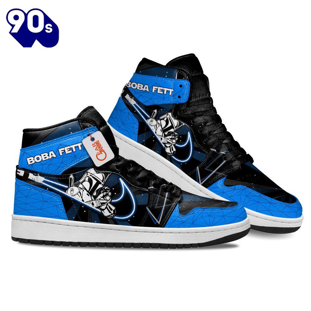 Boba Fett J1 Sneakers Custom For Fans Boba Fett J1 Sneakers Custom For Fans
