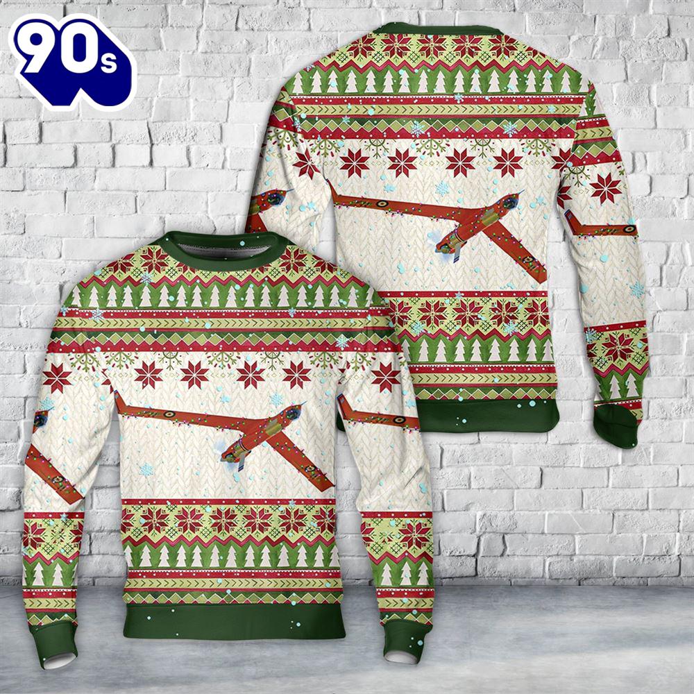 Boeing Insitu Scan Eagle Uav Aircraft Christmas Aop Sweater Boeing Insitu Scan Eagle Uav Aircraft Christmas Aop Sweater