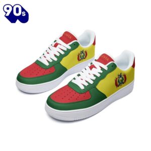 Bolivia Flag Air Force Shoes Custom Country