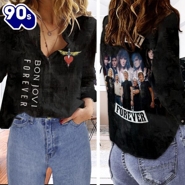 Bon Jovi 3D Linen Shirt For Fans Music