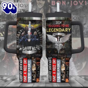 Bon Jovi 40oz Stanley Tumbler