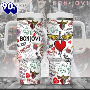 Bon Jovi 40oz Stanley Tumbler Summer For Fans