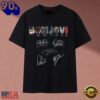Bon Jovi Albums Logo Vintage Cast Signatures Rock Band T Shirt, Trending Music 2D Tee