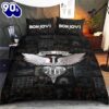 Bon Jovi Music Black Color Bedding Set Decor Home