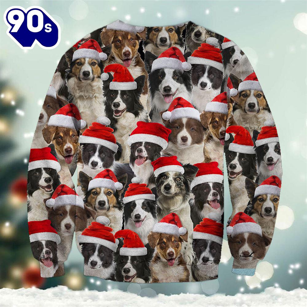 Border Collie Merry Christmas Ugly Premium Sweater Border Collie Merry Christmas Ugly Premium Sweater