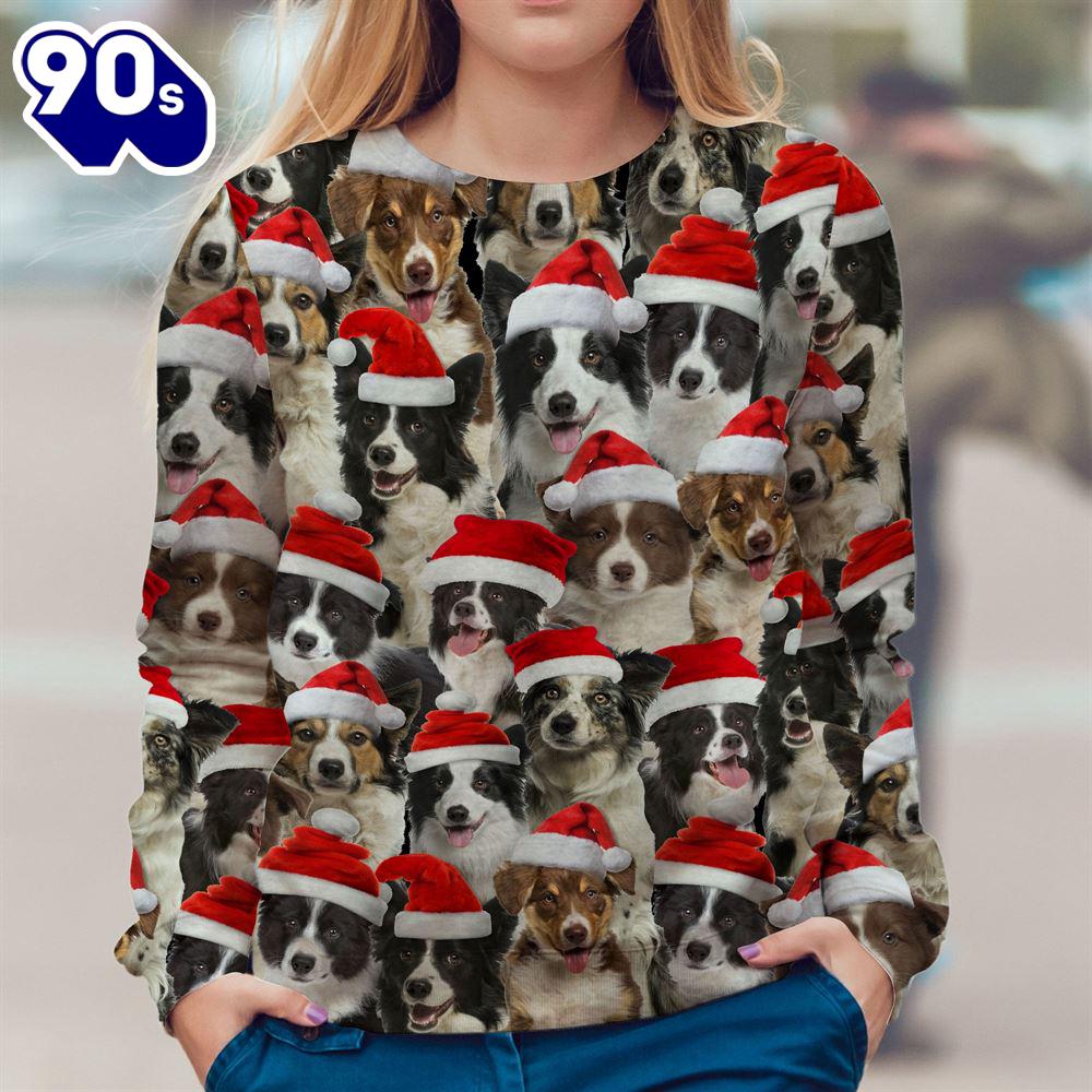 Border Collie Merry Christmas Ugly Premium Sweater Border Collie Merry Christmas Ugly Premium Sweater