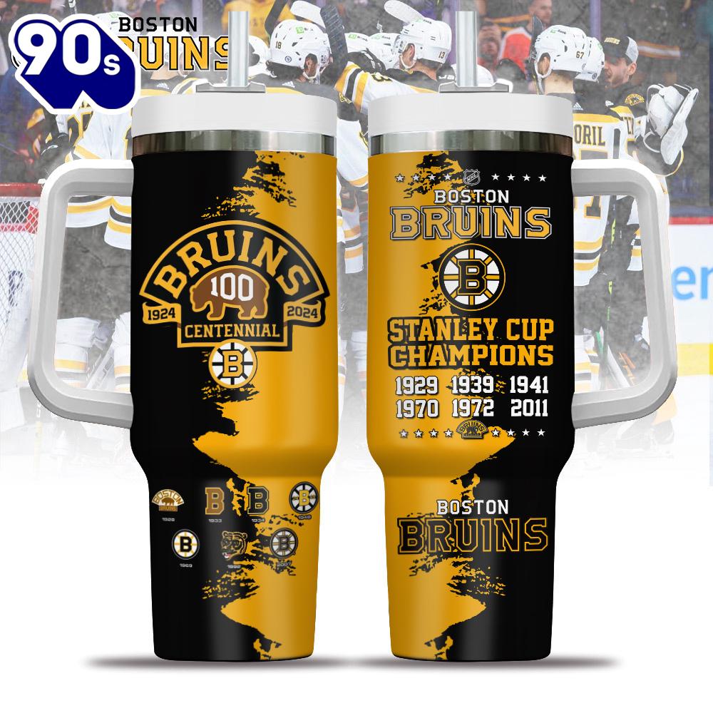 Boston Bruins NHL Custom Stanley Quencher 40oz Stainless Steel Tumbler - NHL Tumbler 40oz Boston Bruins NHL Custom Stanley Quencher 40oz Stainless Steel Tumbler - NHL Tumbler 40oz