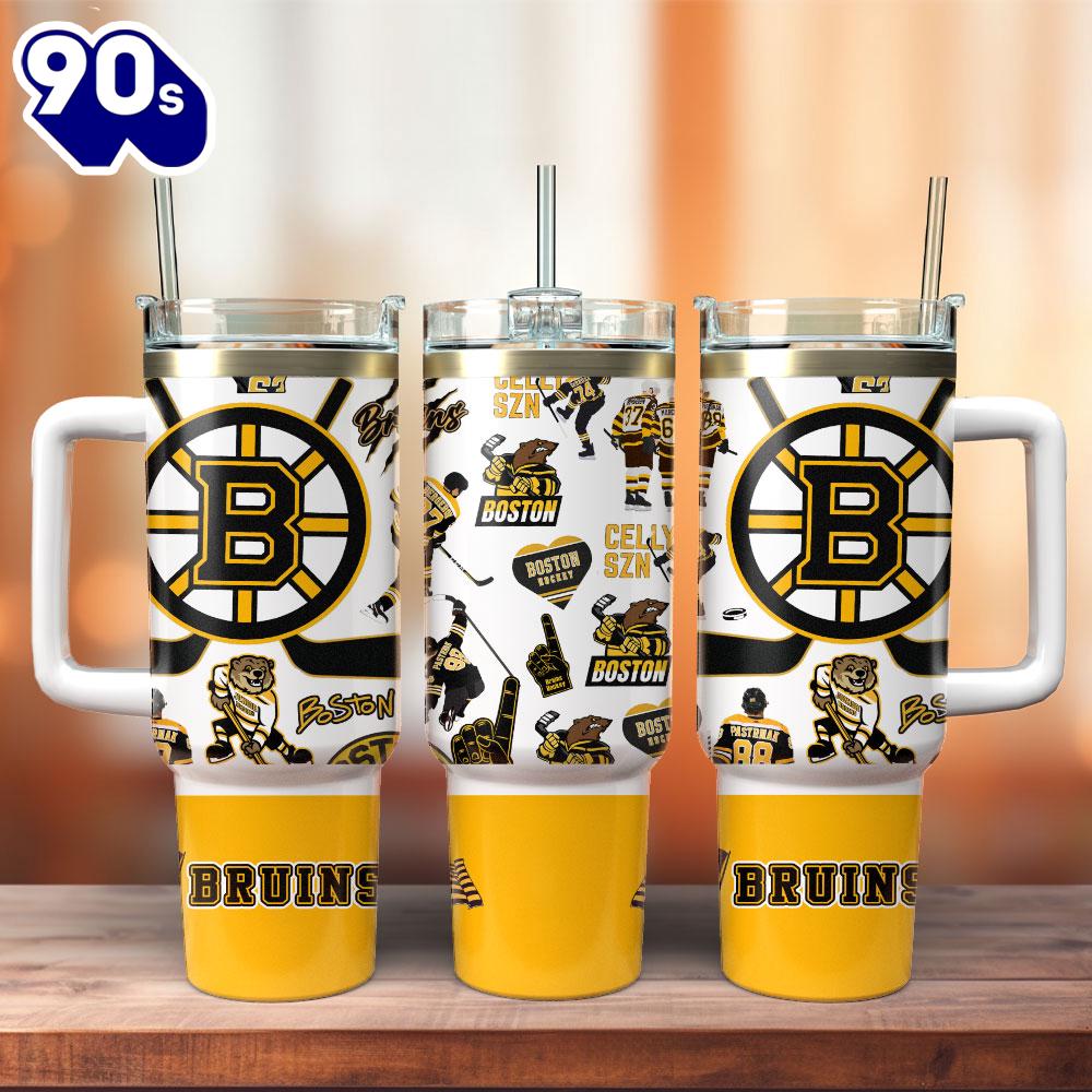 Boston Bruins NHL Sport Custom Stanley Quencher 40oz Stainless Steel Tumbler - NHL Tumbler 40oz Boston Bruins NHL Sport Custom Stanley Quencher 40oz Stainless Steel Tumbler - NHL Tumbler 40oz