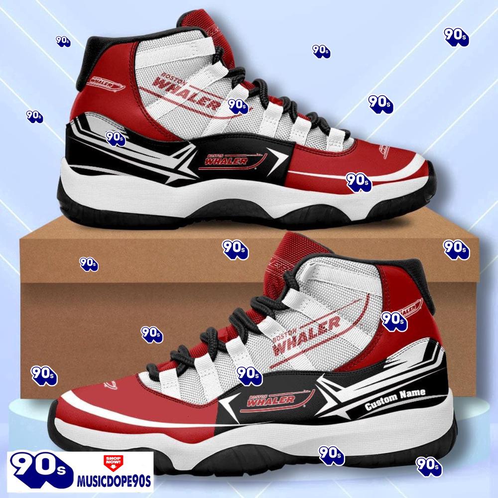 Boston Whaler Custom Name Air Jordan 11 Sneakers Vintage Shoes Boston Whaler Custom Name Air Jordan 11 Sneakers Vintage Shoes
