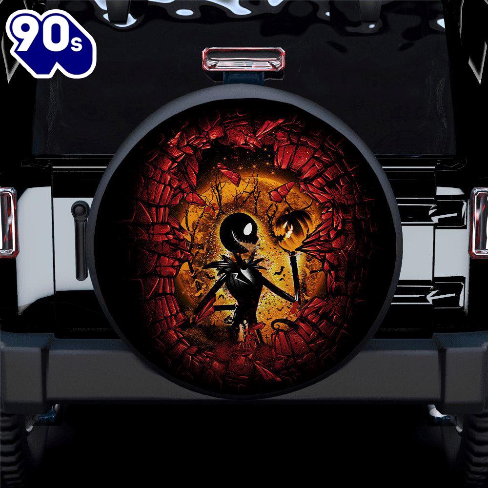 Break Wall Jack Skellington Car Spare Tire Covers Gift For Campers Merry Christmas Break Wall Jack Skellington Car Spare Tire Covers Gift For Campers Merry Christmas
