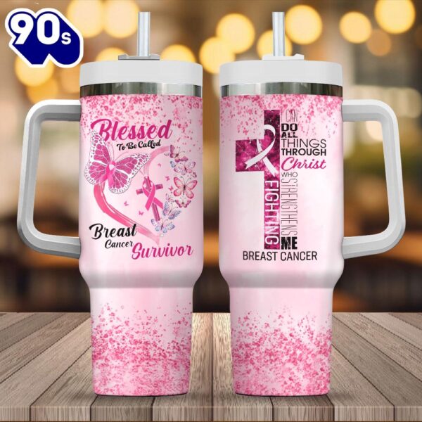 Breast Cancer Awareness 40oz Stanley Tumbler
