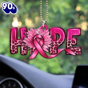 Breast Cancer Awareness Custom Shape 1-sided Acrylic Car Ornament  Christmas Day Breast Cancer Awareness Custom Shape 1-sided Acrylic Car Ornament  Christmas Day