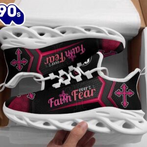 Christian Running,   Breast Cancer Running Sneakers Max Soul Shoes For Men And Women