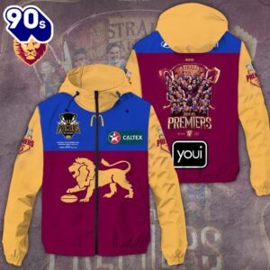 Brisbane Lions 3D Windbreaker Jacket…