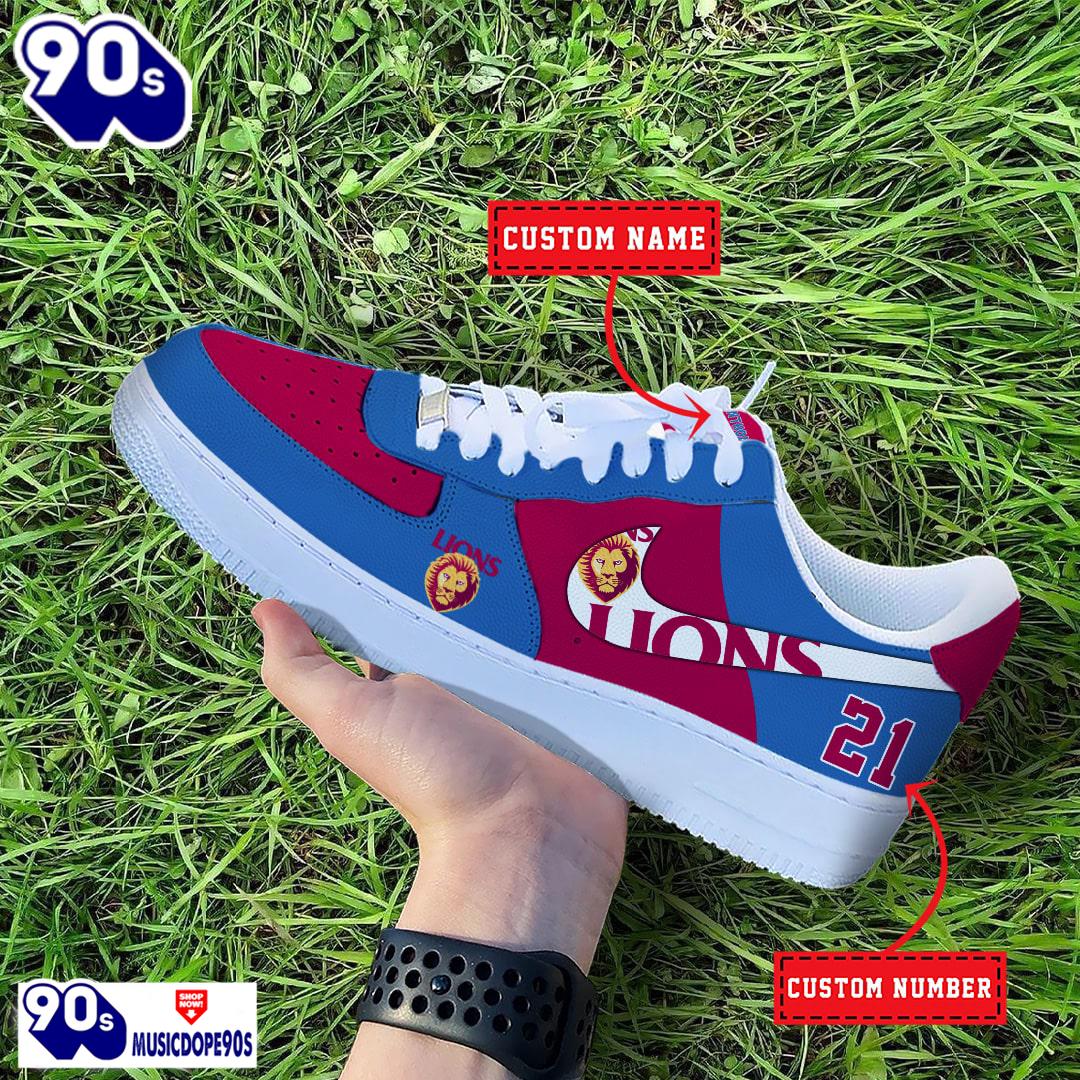 Brisbane Lions AFL Personalized Air Force 1 Shoes Brisbane Lions AFL Personalized Air Force 1 Shoes