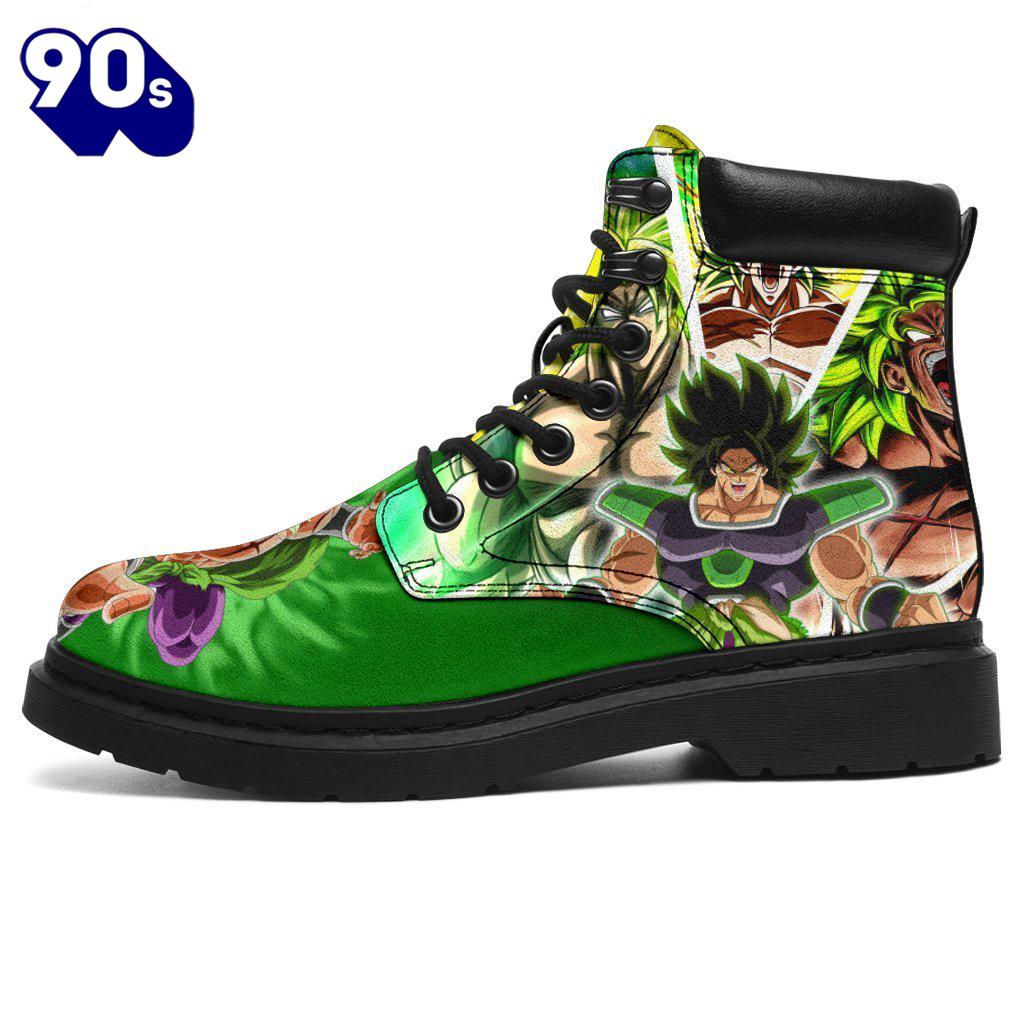 Broly Dragon Ball Super Leather Boots Shoes Anime Custom Idea Broly Dragon Ball Super Leather Boots Shoes Anime Custom Idea