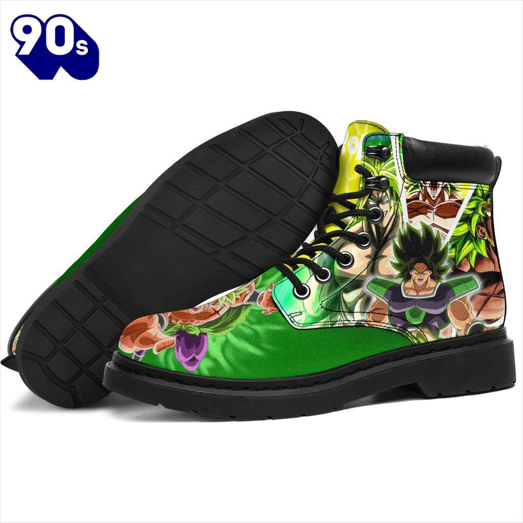 Broly Dragon Ball Super Leather Boots Shoes Anime Custom Idea Broly Dragon Ball Super Leather Boots Shoes Anime Custom Idea
