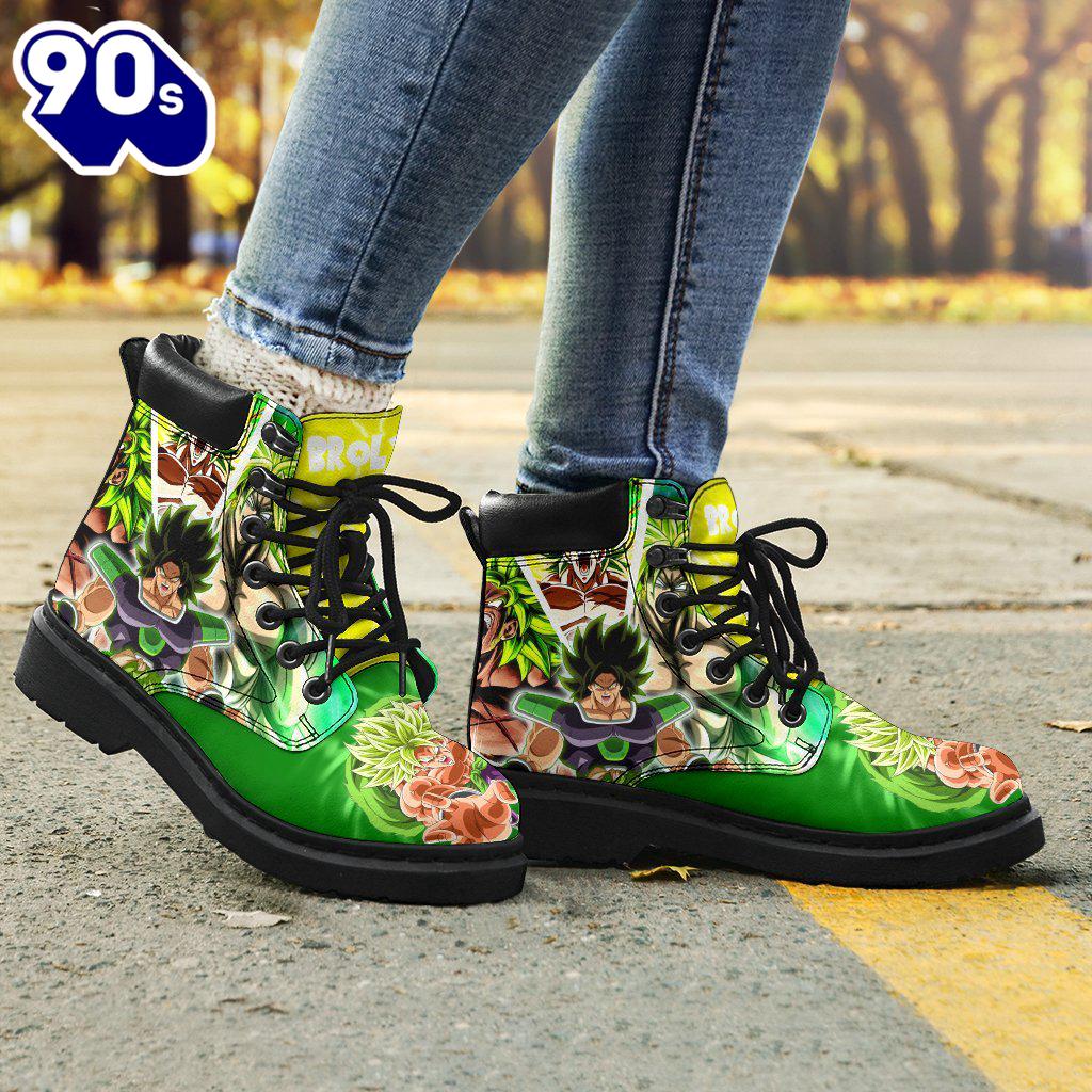 Broly Dragon Ball Super Leather Boots Shoes Anime Custom Idea Broly Dragon Ball Super Leather Boots Shoes Anime Custom Idea